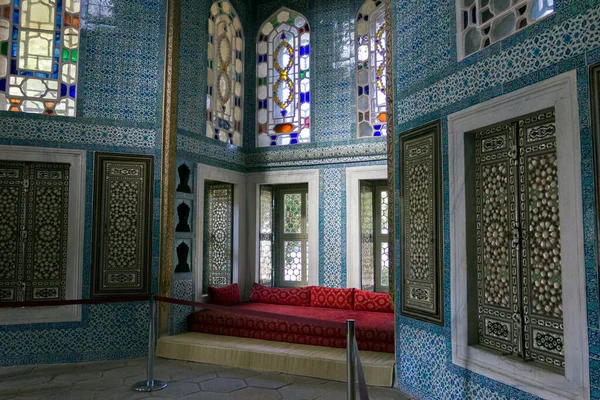 Interieur Van Het Topkapi Paleis Istanbul Een Zomerdag 15E 16E — Stockfoto