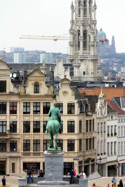 Brüssel Belgien Juni 2013 Blick Vom Mont Des Arts Garden — Stockfoto