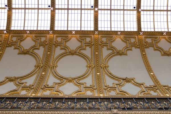 Plafond Centre Commercial Historique Stadsfeestzaal Anvers Belgique — Photo