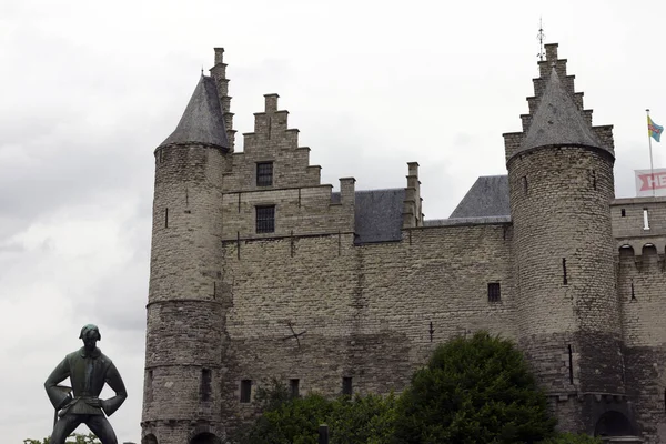 Antwerpen Belgien Juni 2013 Het Steen Der Stein Die Festung — Stockfoto