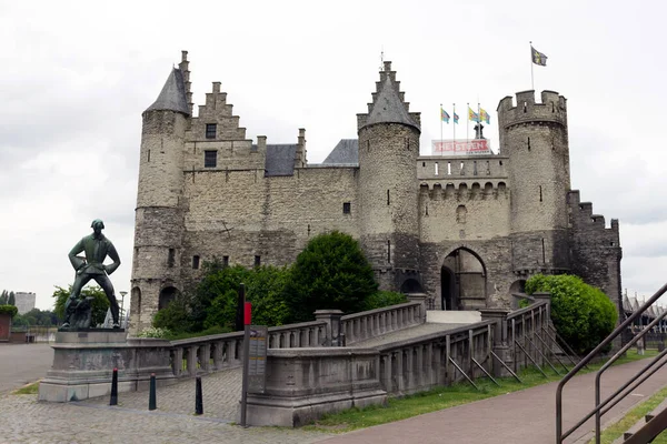 Antwerpen België Juni 2013 Het Steen Het Fort Van Antwerpen — Stockfoto