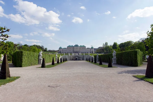 Belvedere Complexo Histórico Viena Áustria Composto Por Dois Palácios Barrocos — Fotografia de Stock