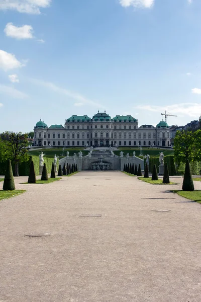 Das Belvedere Ist Ein Historischer Gebäudekomplex Wien Österreich Bestehend Aus — Stockfoto