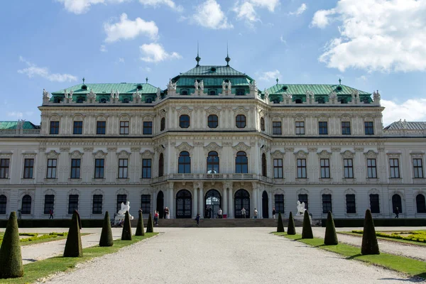 Das Belvedere Ist Ein Historischer Gebäudekomplex Wien Österreich Bestehend Aus — Stockfoto