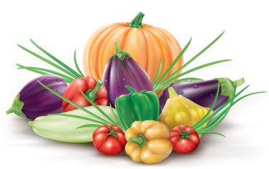 Collection different Cucurbits clipart