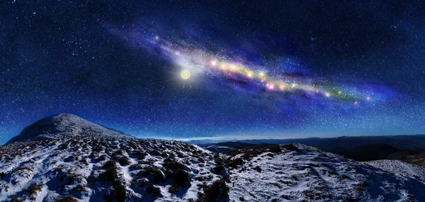 Night space landscape — Stock Photo, Image