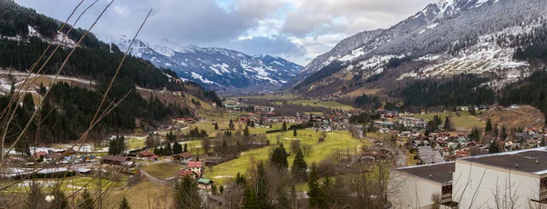 Panorama de Bad gastein domaine skiable Autriche — Photo