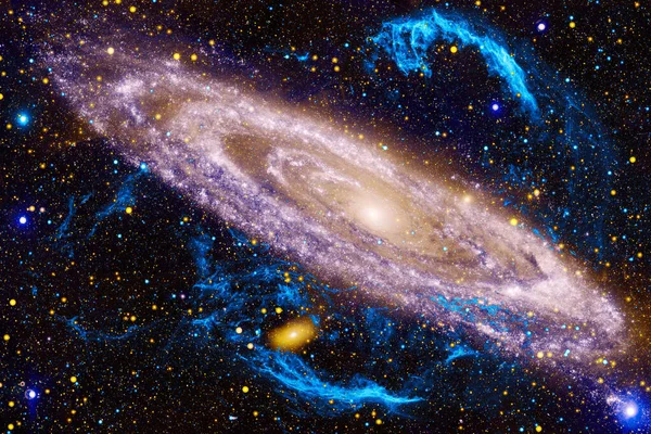 Hermosa galaxia. Elementos de esta imagen proporcionados por la NASA — Foto de Stock