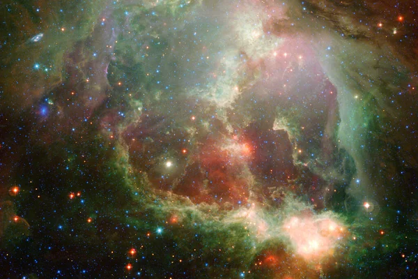 Stjärnornas Kluster Stjärnfält Nebulosa Delar Denna Bild Tillhandahålls Nasa — Stockfoto