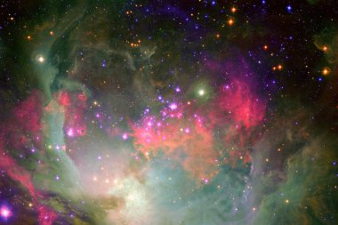 Yıldız kümesi. Starfield. Nebula. Bu görüntünün elementleri NASA tarafından desteklenmektedir.