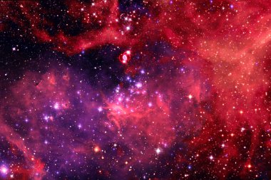 Dış uzay, kozmik manzara. Nebula. Bu görüntünün elementleri NASA tarafından desteklenmektedir.