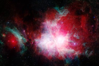 Yıldız kümesi. Starfield. Nebula. Bu görüntünün elementleri NASA tarafından desteklenmektedir.