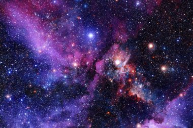 Dış uzay sanatı. Starfield. Harika bir nebula. Bu görüntünün elementleri NASA tarafından desteklenmektedir.