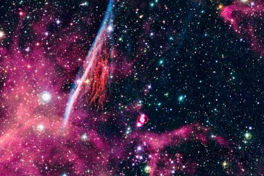 Derin uzay. Fevkalade bilim kurgu canlandırması. Bu görüntünün elementleri NASA tarafından desteklenmektedir.