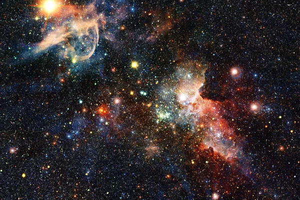 Nébuleuse Amas Étoiles Dans Espace Lointain Art Science Fiction Éléments — Photo