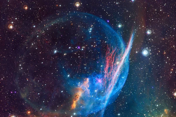 Universo Infinito Con Estrellas Galaxias Espacio Exterior Arte Del Cosmos —  Fotos de Stock