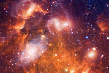 Starfield. Kozmos sanatı. Bu görüntünün elementleri NASA tarafından desteklenmektedir.