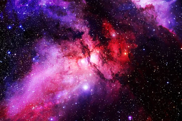 Nebula Uzayın Derinliklerinde Bir Yıldız Kümesi Bilim Kurgu Sanatı Görüntünün — Stok fotoğraf