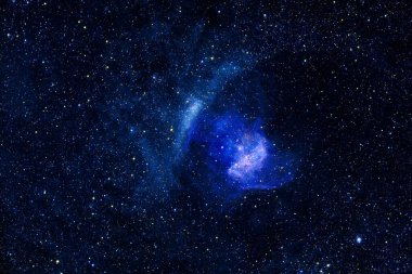 Dış uzay, kozmik manzara. Nebula. Bu görüntünün elementleri NASA tarafından desteklenmektedir.