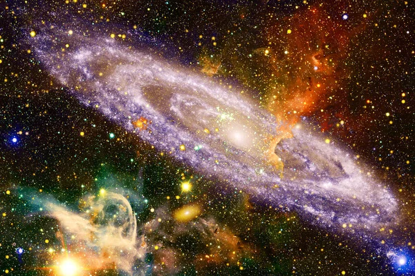 外层空间 科幻小说宇宙 美国航天局提供的这一图像的要素 — 图库照片