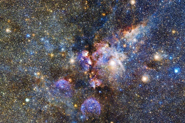 Amas Étoiles Starfield Nébuleuse Éléments Cette Image Fournis Par Nasa — Photo