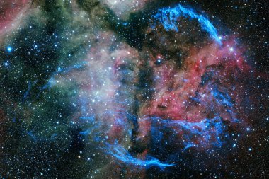 Yıldız kümesi. Starfield. Nebula. Bu görüntünün elementleri NASA tarafından desteklenmektedir.