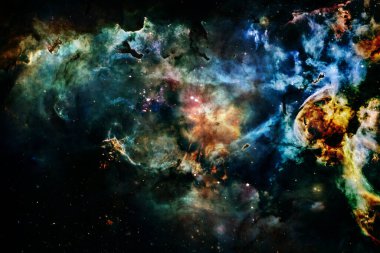 Starfield. Kozmos sanatı. Bu görüntünün elementleri NASA tarafından desteklenmektedir.