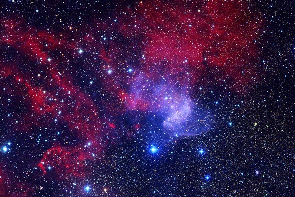 Nebula Uzayın Derinliklerinde Bir Yıldız Kümesi Bilim Kurgu Sanatı Görüntünün — Stok fotoğraf