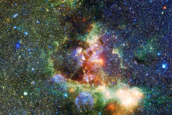 Impresionante Del Cosmos Sin Fin Fondo Pantalla Ciencia Ficción Elementos — Foto de Stock