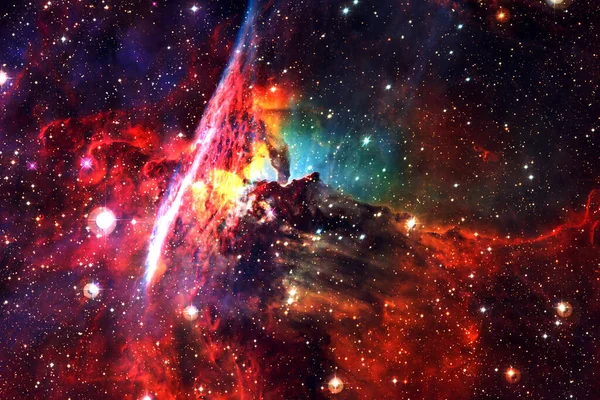 Stjärnornas Kluster Stjärnfält Nebulosa Delar Denna Bild Tillhandahålls Nasa — Stockfoto