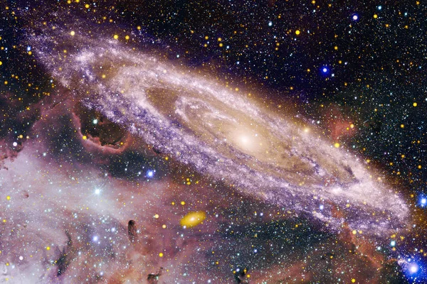 Impresionante Del Cosmos Sin Fin Fondo Pantalla Ciencia Ficción Elementos — Foto de Stock