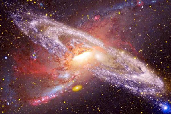 Starfield. Kozmos sanatı. Bu görüntünün elementleri NASA tarafından desteklenmektedir.