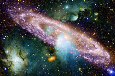 Sonsuz evrenin harikası. Bilim kurgu duvar kağıdı. Bu görüntünün elementleri NASA tarafından desteklenmektedir.