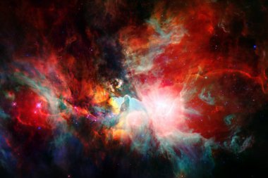 Starfield. Kozmos sanatı. Bu görüntünün elementleri NASA tarafından desteklenmektedir.