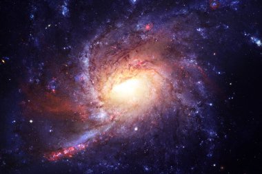 Nebula, uzayın derinliklerinde bir yıldız kümesi. Bilim kurgu sanatı. Bu görüntünün elementleri NASA tarafından desteklenmektedir.