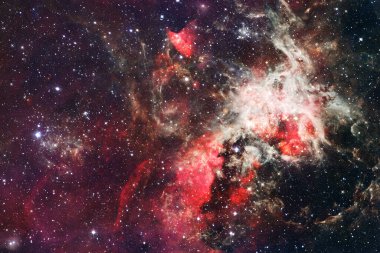 Starfield. Kozmos sanatı. Bu görüntünün elementleri NASA tarafından desteklenmektedir.