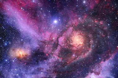 Dış uzayda yıldızları ve galaksileri olan sonsuz evren. Kozmos sanatı. Bu görüntünün elementleri NASA tarafından desteklenmektedir.