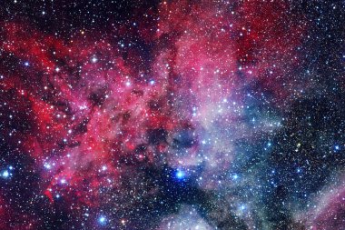 Dış uzayda yıldızları ve galaksileri olan sonsuz evren. Kozmos sanatı. Bu görüntünün elementleri NASA tarafından desteklenmektedir.