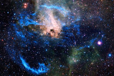 Dış uzay, kozmik manzara. Nebula. Bu görüntünün elementleri NASA tarafından desteklenmektedir.