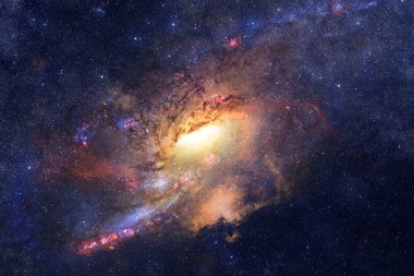 Uzay boşluğu. Bilim kurgu evreni. Bu görüntünün elementleri NASA tarafından desteklenmektedir