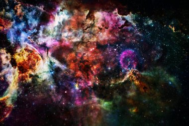 Starfield. Kozmos sanatı. Bu görüntünün elementleri NASA tarafından desteklenmektedir.