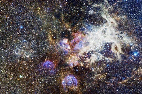 Espaço Profundo Impressionante Renderização Ficção Científica Elementos Desta Imagem Fornecidos — Fotografia de Stock