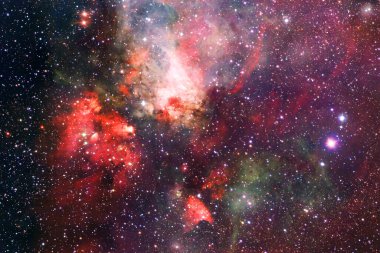 Derin uzay. Fevkalade bilim kurgu canlandırması. Bu görüntünün elementleri NASA tarafından desteklenmektedir.