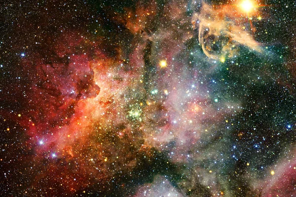 Cluster Stars Starfield Nebula Elements Image Furnished Nasa — Stock Photo, Image