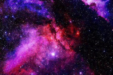 Yıldız kümesi. Starfield. Nebula. Bu görüntünün elementleri NASA tarafından desteklenmektedir.