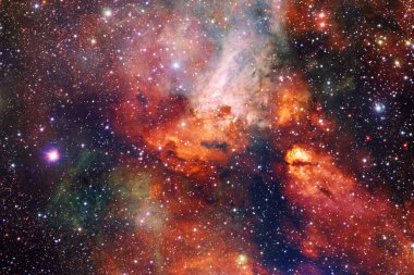 Derin uzay. Fevkalade bilim kurgu canlandırması. Bu görüntünün elementleri NASA tarafından desteklenmektedir.