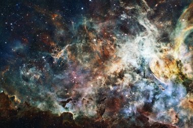 Starfield. Kozmos sanatı. Bu görüntünün elementleri NASA tarafından desteklenmektedir.