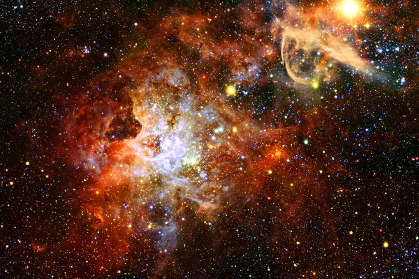 Dış Uzay Kozmik Manzara Nebula Görüntünün Elementleri Nasa Tarafından Desteklenmektedir — Stok fotoğraf