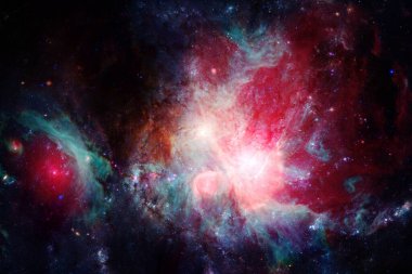 Uzay boşluğu. Bilim kurgu evreni. Bu görüntünün elementleri NASA tarafından desteklenmektedir