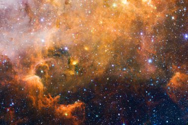 Derin uzay. Fevkalade bilim kurgu canlandırması. Bu görüntünün elementleri NASA tarafından desteklenmektedir.